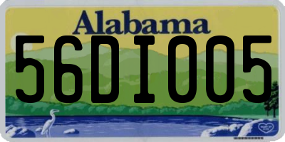 AL license plate 56DI005