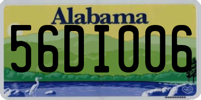 AL license plate 56DI006