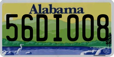 AL license plate 56DI008