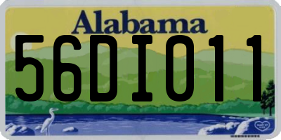 AL license plate 56DI011