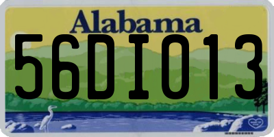 AL license plate 56DI013