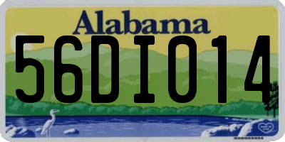 AL license plate 56DI014
