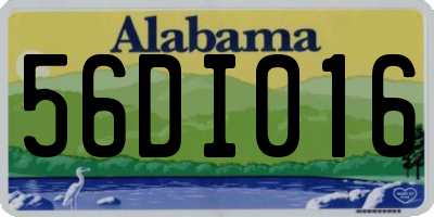 AL license plate 56DI016