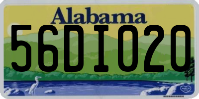 AL license plate 56DI020