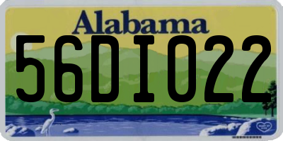 AL license plate 56DI022