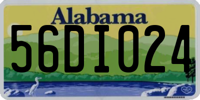 AL license plate 56DI024