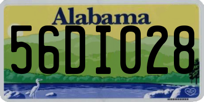 AL license plate 56DI028