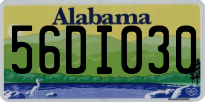 AL license plate 56DI030