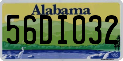 AL license plate 56DI032