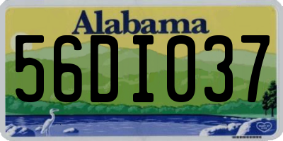 AL license plate 56DI037