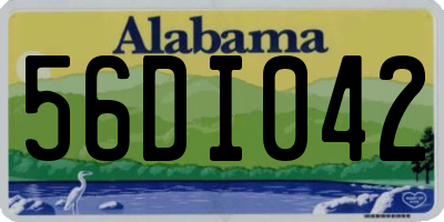 AL license plate 56DI042