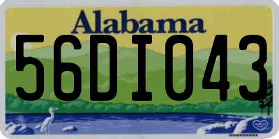 AL license plate 56DI043