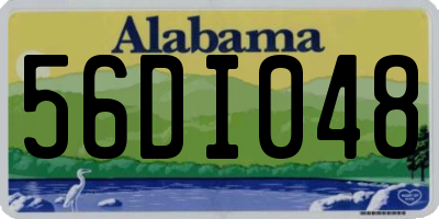 AL license plate 56DI048