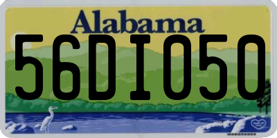 AL license plate 56DI050