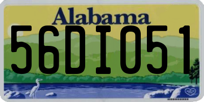 AL license plate 56DI051