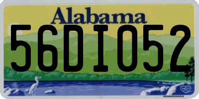 AL license plate 56DI052