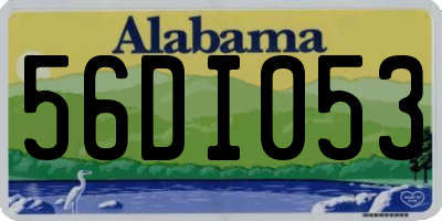AL license plate 56DI053