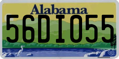 AL license plate 56DI055