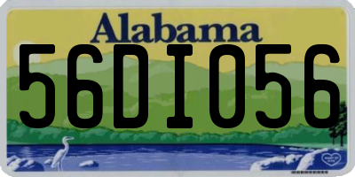 AL license plate 56DI056