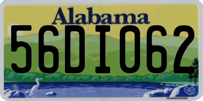 AL license plate 56DI062