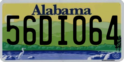 AL license plate 56DI064