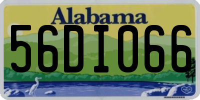 AL license plate 56DI066