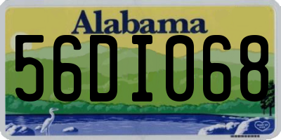 AL license plate 56DI068