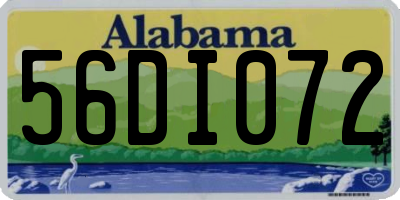 AL license plate 56DI072