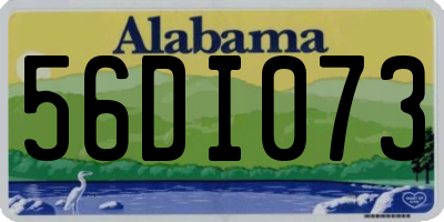 AL license plate 56DI073