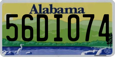 AL license plate 56DI074