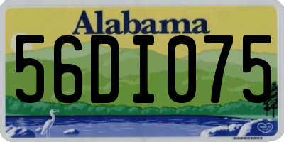 AL license plate 56DI075