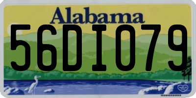 AL license plate 56DI079