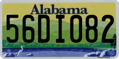 AL license plate 56DI082