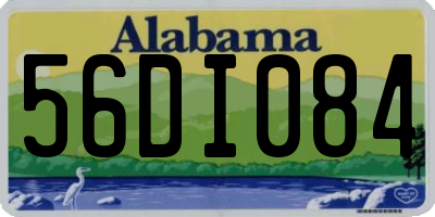 AL license plate 56DI084