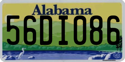 AL license plate 56DI086