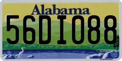 AL license plate 56DI088