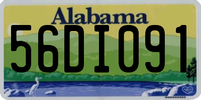AL license plate 56DI091