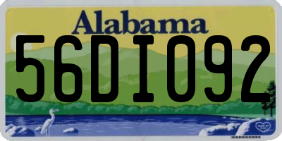 AL license plate 56DI092