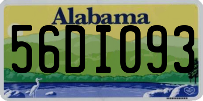 AL license plate 56DI093