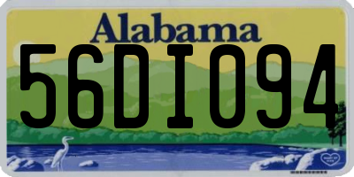 AL license plate 56DI094