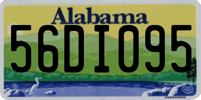 AL license plate 56DI095