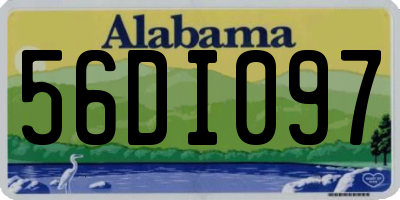 AL license plate 56DI097