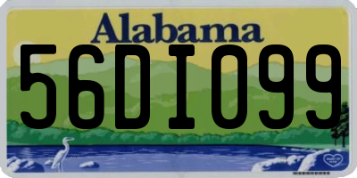 AL license plate 56DI099