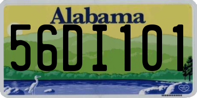 AL license plate 56DI101