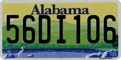 AL license plate 56DI106