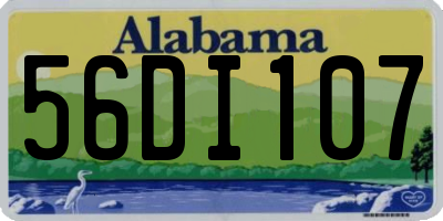 AL license plate 56DI107