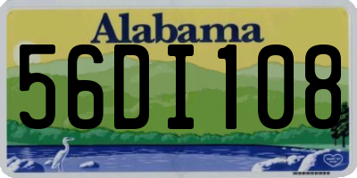 AL license plate 56DI108