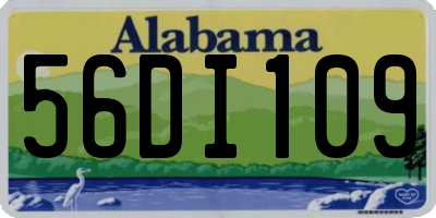 AL license plate 56DI109