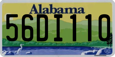 AL license plate 56DI110