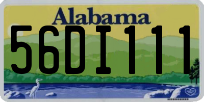 AL license plate 56DI111